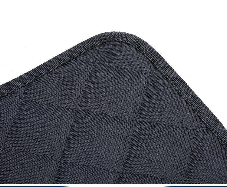 Durable black dog car seat cover with quilted pattern for protecting car interiors