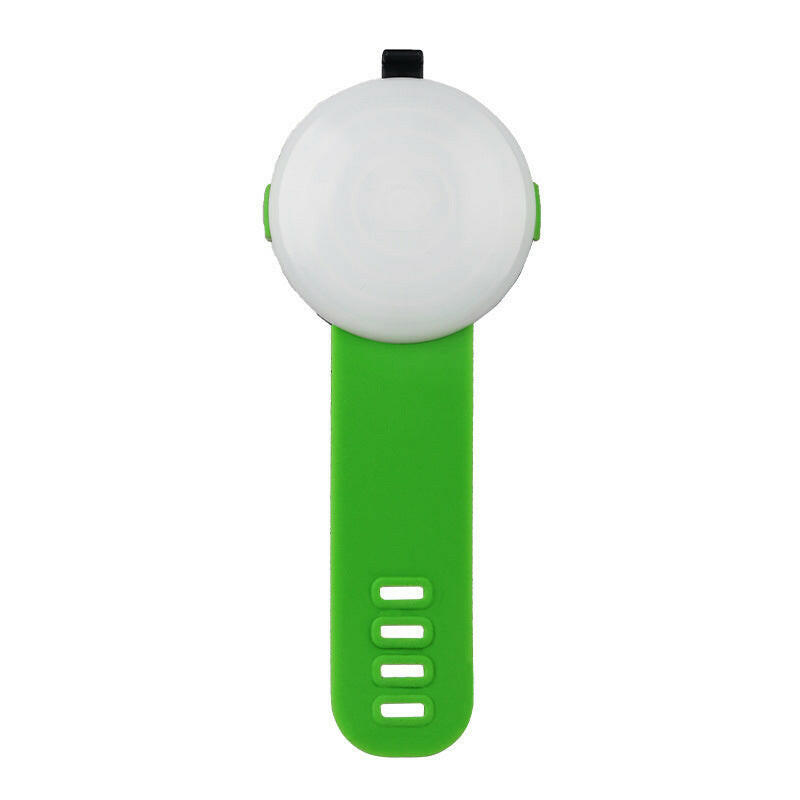 Green dog collar with GPS tracker for easy pet location and safety