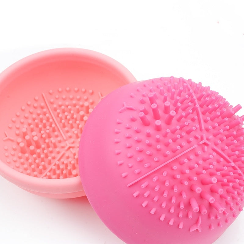 Mystore electric makeup brush cleaner with silicone bristles for effective brush cleaning