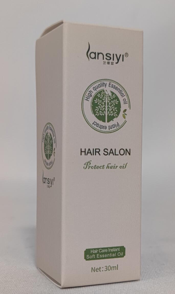 Lansiyi Hair Salon Protect Hair Oil 30ml Box for Nourishing and Moisturizing Hair Care Essential Oil