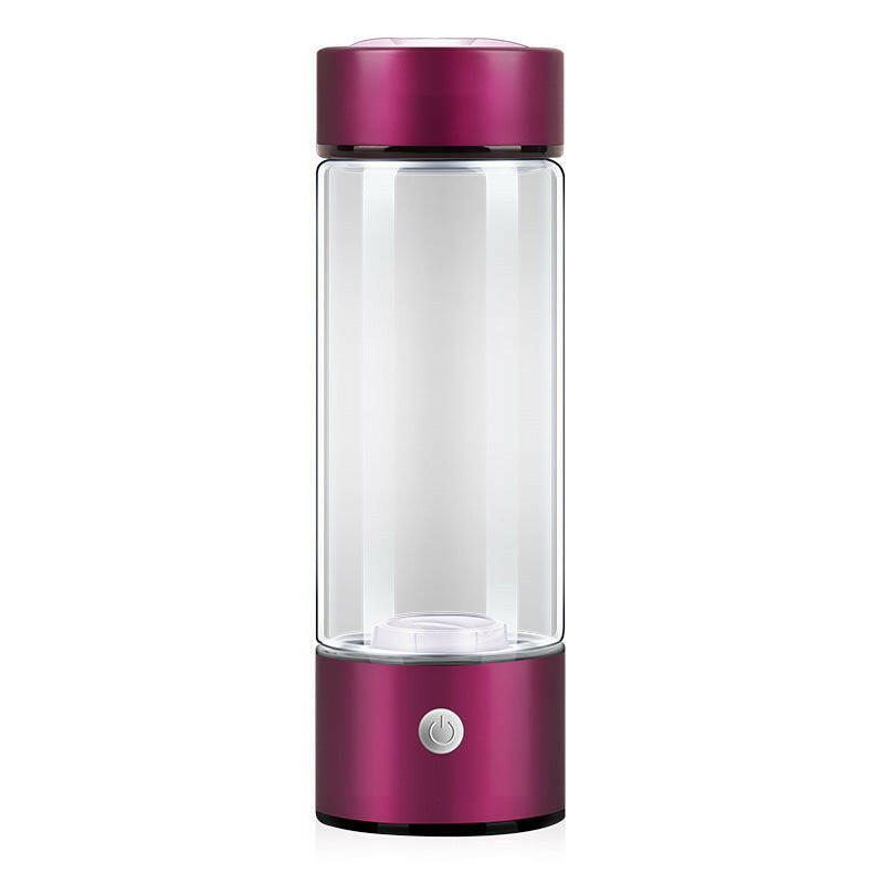 Hydrogen-rich water bottle in sleek purple design for enhancing hydration and wellness