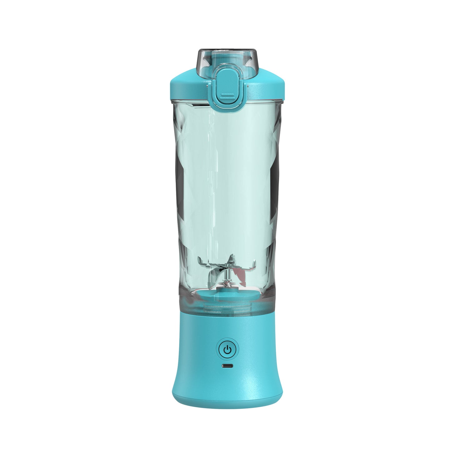 Mystore portable blender juicer in blue color with a sleek design for on-the-go smoothies