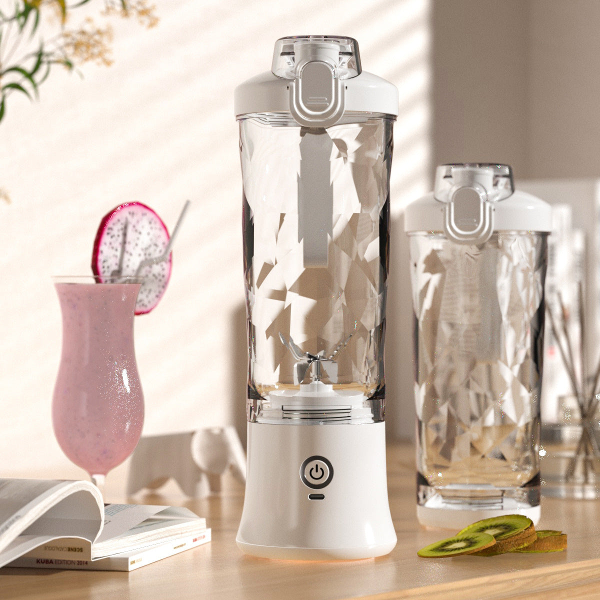 Mystore portable blender juicer with a sleek design, perfect for smoothies and on-the-go beverages