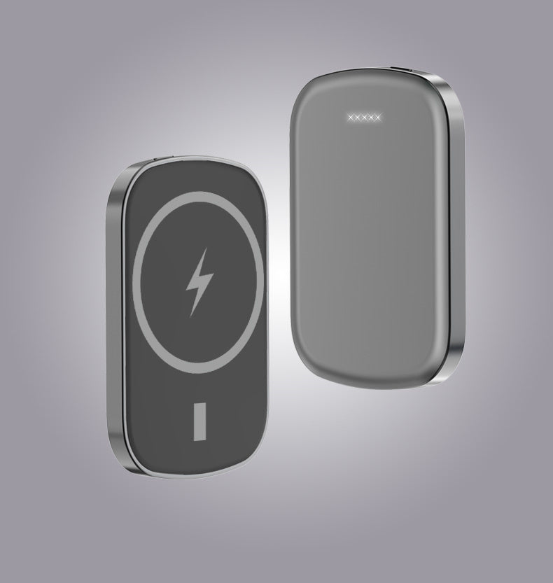 Mystore portable power bank wireless charging with sleek design and LED indicator for all devices