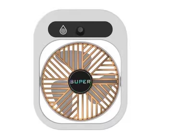 Mystore USB rechargeable misting fan in sleek design for refreshing coolness at your desk