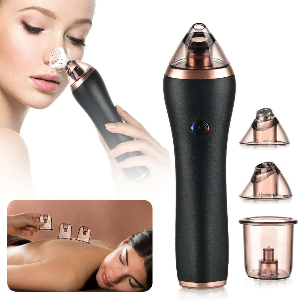 4 in 1 Body Guasha Cupping Blackhead Remover Machine Facial Pore Deep Cleansing Beauty Skin Care.