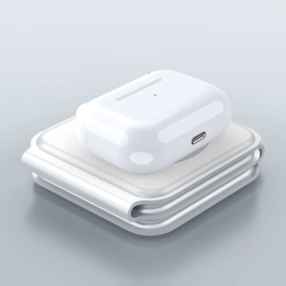 3-in-1 magnetic wireless charger with sleek design for charging multiple devices seamlessly