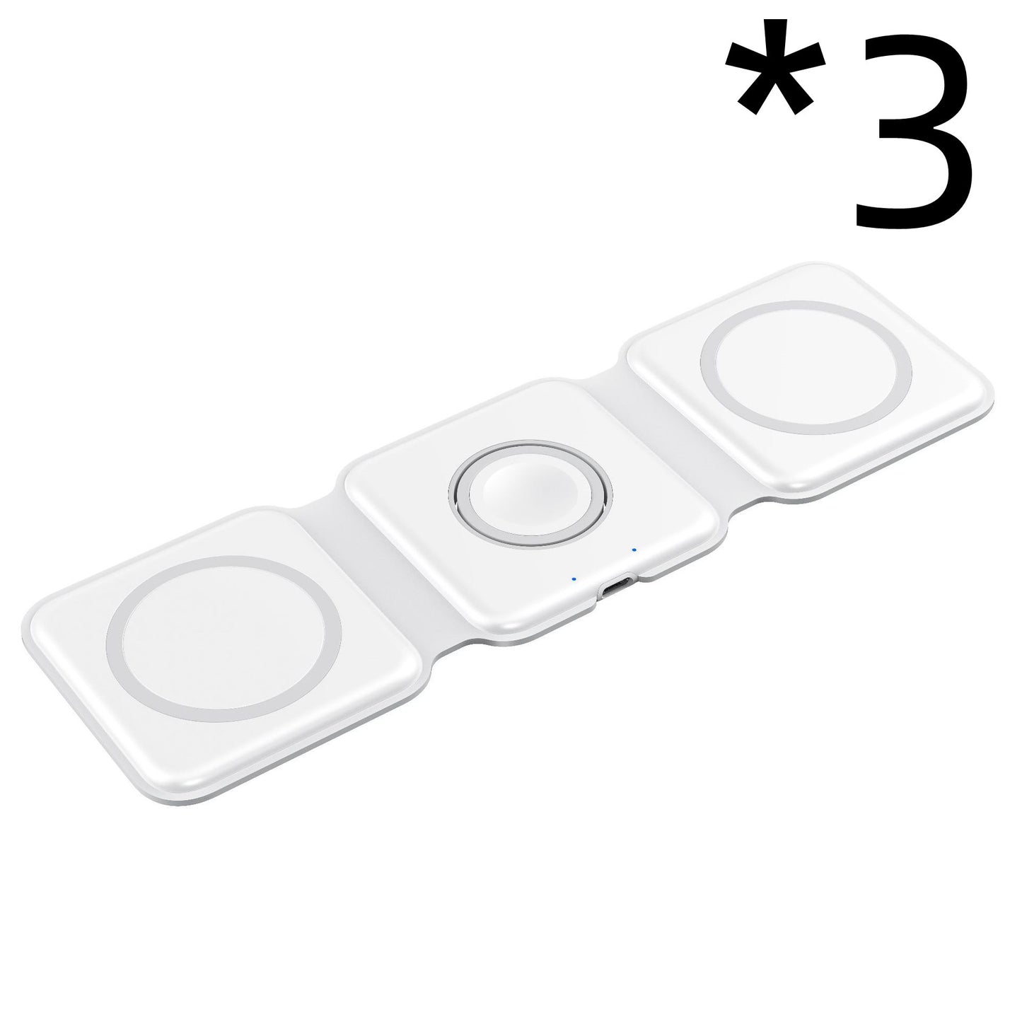 3-in-1 magnetic wireless charger from Mystore for simultaneous charging of multiple devices