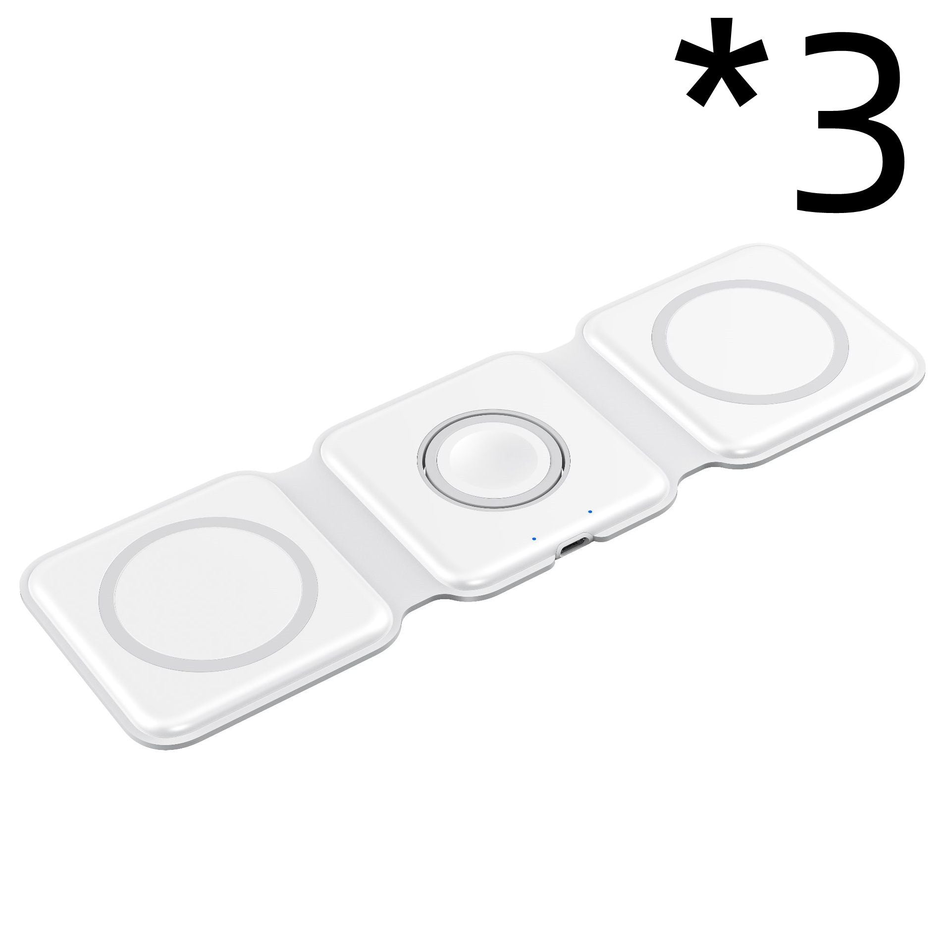 3-in-1 magnetic wireless charger from Mystore for simultaneous charging of multiple devices