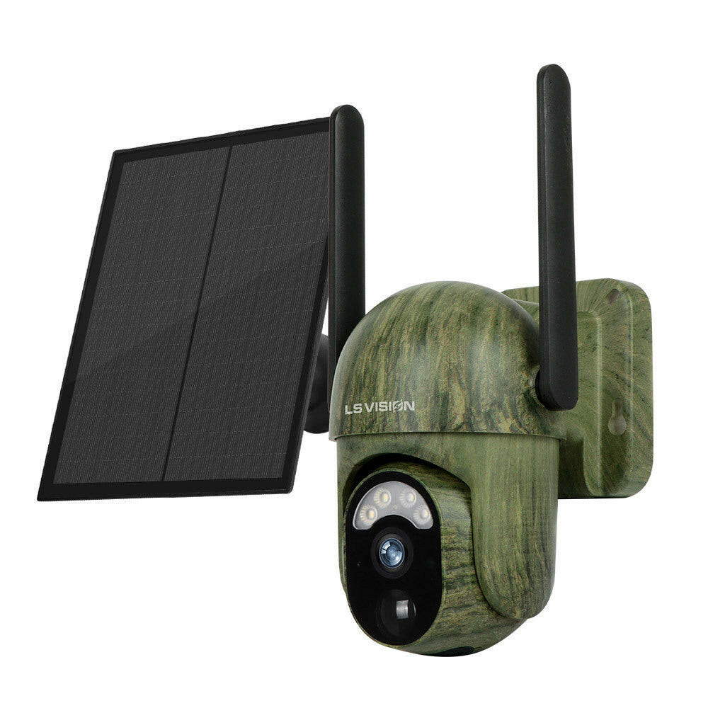 Camouflage 4G Solar Camera With Low Power Consumption And High-definition Full Color.