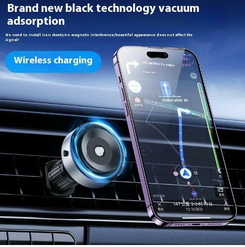 Intelligent Mobile Phone Holder Double-Sided Car Mount Magnetic Universal Adsorption Bracket Vacuum Adsorption Stable For Phone.