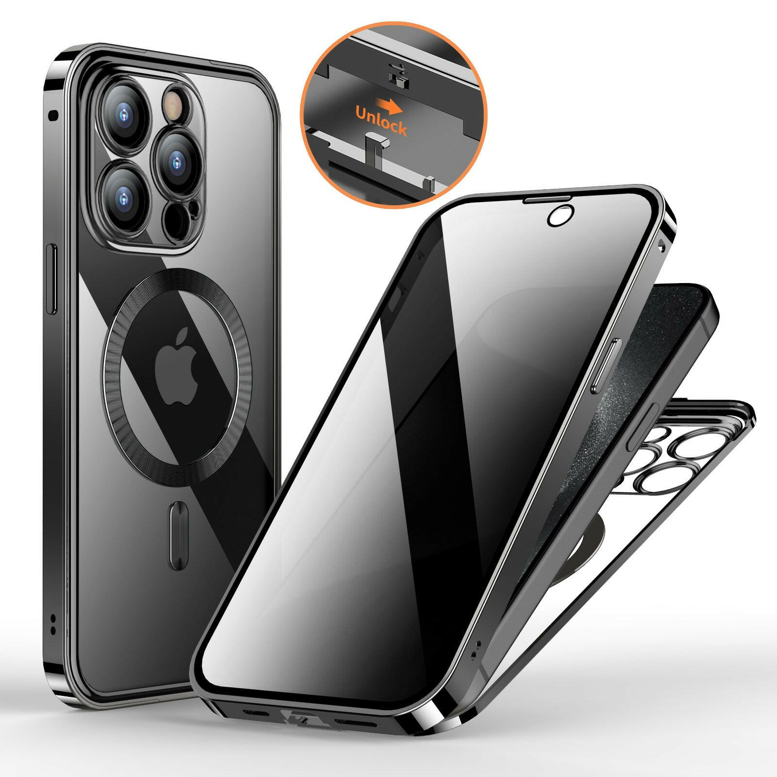 Mystore anti-privacy phone case with sleek design and easy access features for secure protection