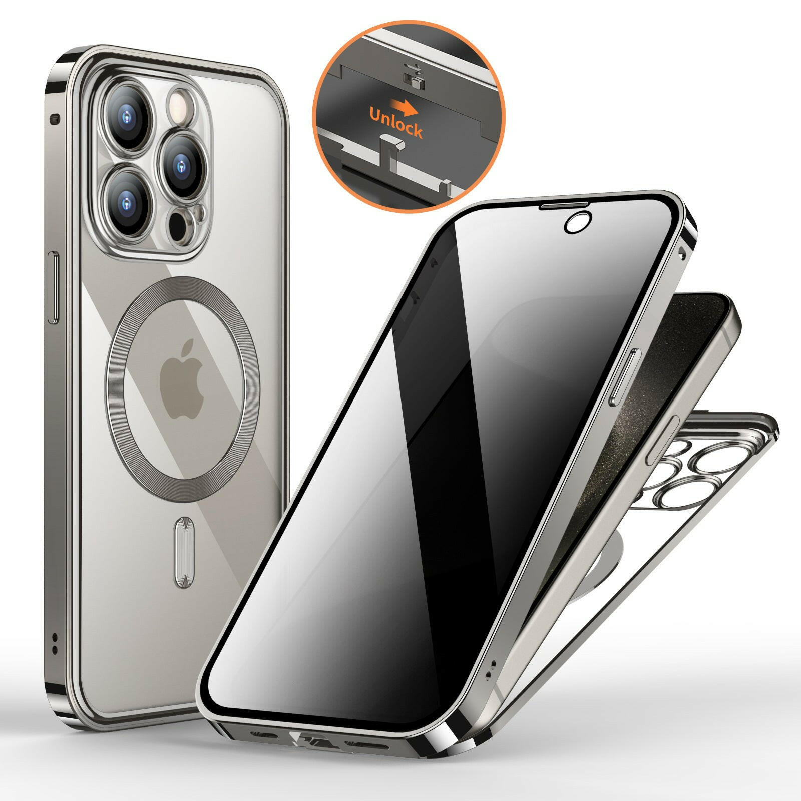 Mystore anti-privacy phone case with sleek design for enhanced protection and functionality