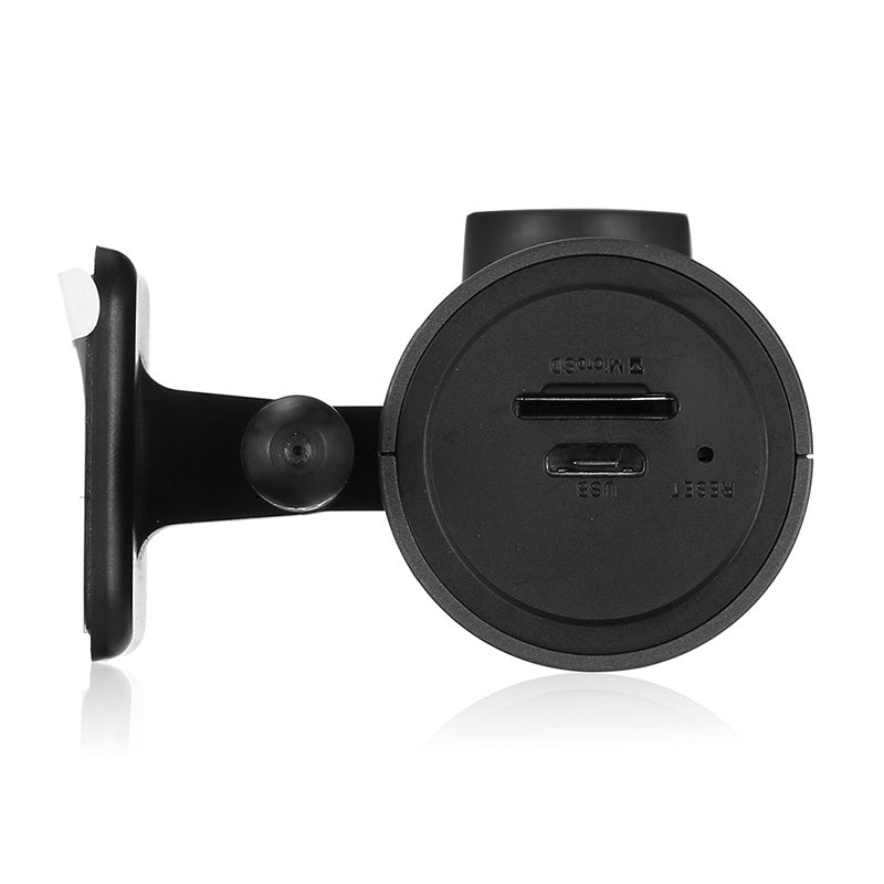 Black Car Dash Smart WiFi DVR with USB port for easy video recording in vehicles