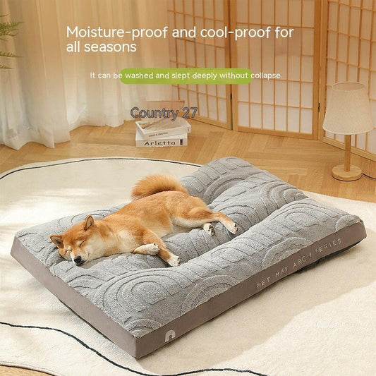 Four seasons pet bed with moisture-proof design for all-year comfort and support for pets