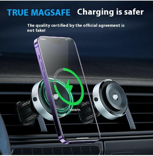 Intelligent Mobile Phone Holder Double-Sided Car Mount Magnetic Universal Adsorption Bracket Vacuum Adsorption Stable For Phone.