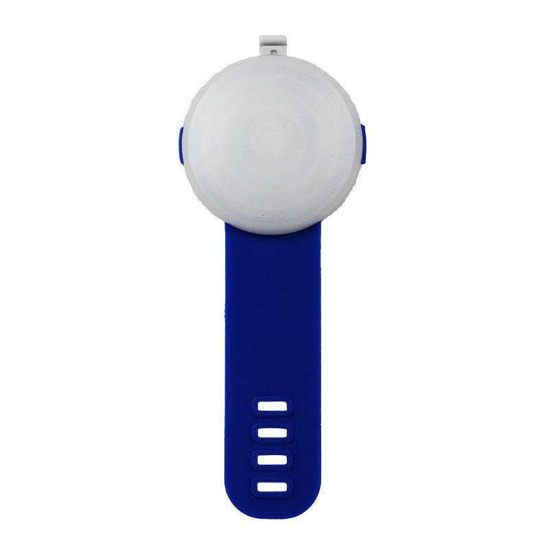 Blue dog collar with GPS tracker for pet safety and tracking outdoor activities