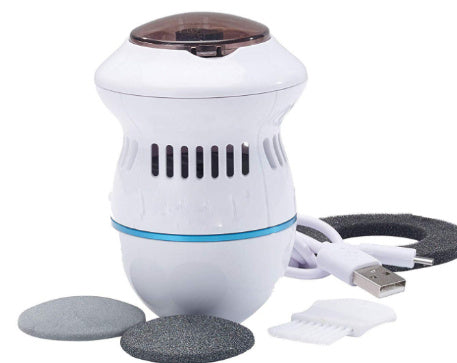 Mystore electric foot file callus remover with USB charger and interchangeable pads for smooth feet