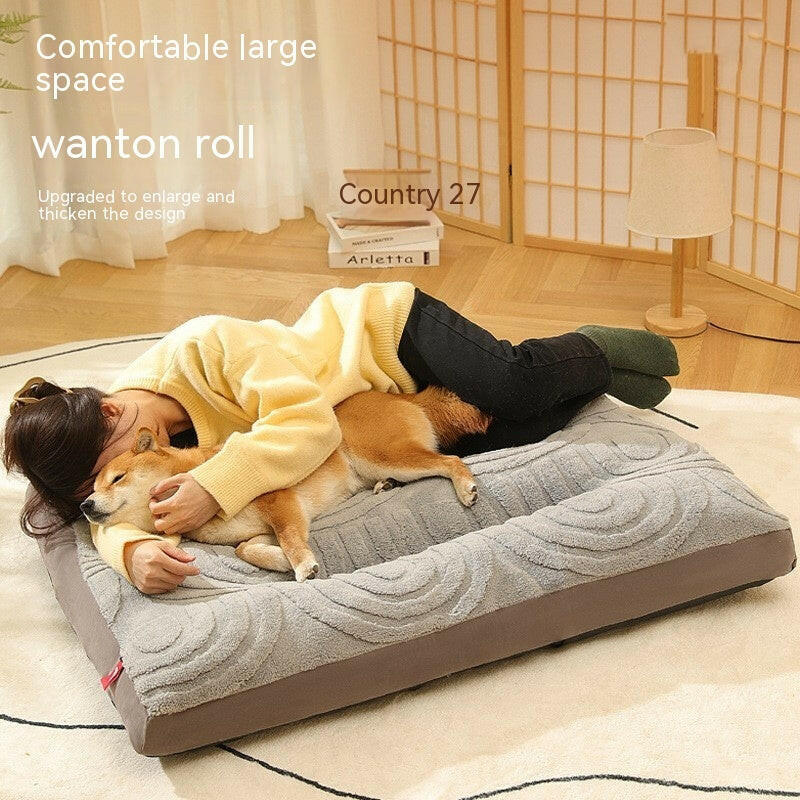 Cozy four seasons pet bed for dogs with a soft, durable design and ample space for comfort
