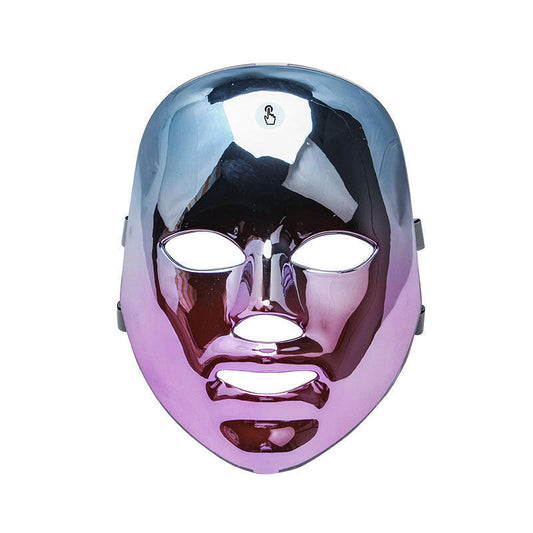 Mystore LED face mask for acne with a sleek design and reflective surface for skincare treatments