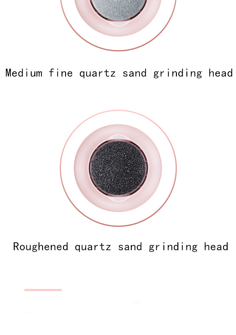 Replacement grinding heads for electric foot file callus remover including medium fine and roughened options